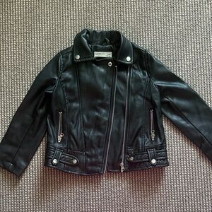 Zara Black Kids Biker Jacket